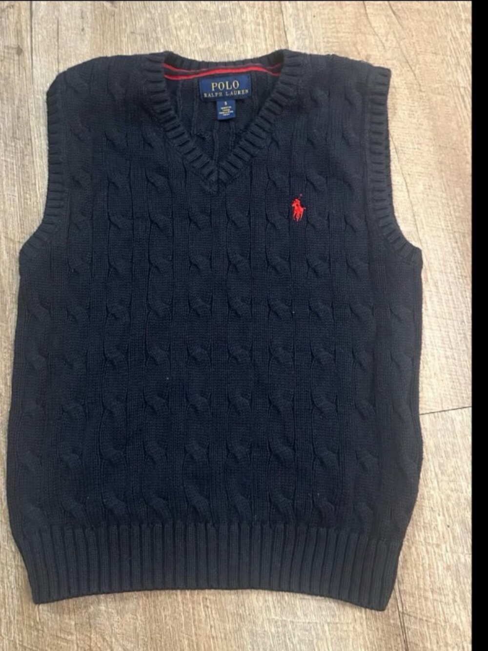 Polo Ralph Lauren Cable Knit Vest Sweater size 5T